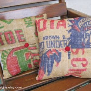 Burlap-Pillows