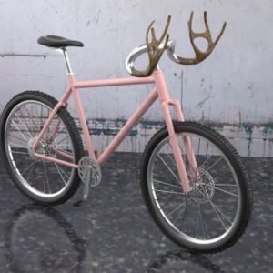 antlers-bike
