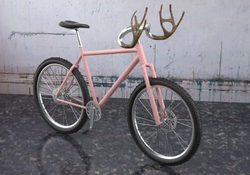 antlers-bike