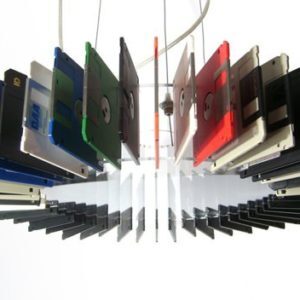 floppy disk lamp