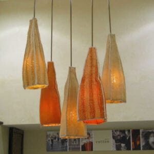 lampshades made from luffa