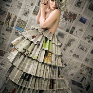 newspaper dress