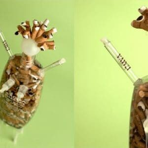 Cosmetic bottle figure