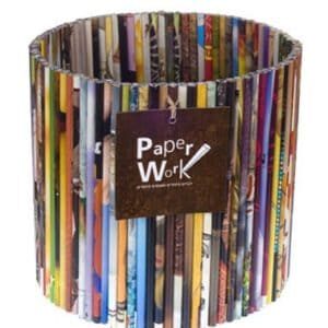 garbage basket newspaper