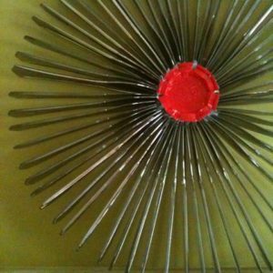 plastic knif wreath