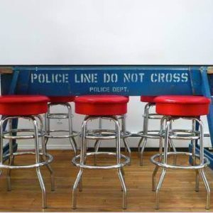 police-barrier-repurposed-furniture
