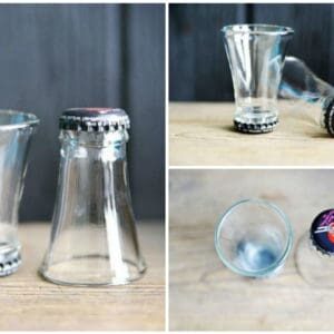 Shot glass from upcycled cutted bottles 1