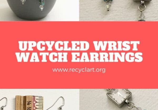 Upcycled Wrist Watch Earrings