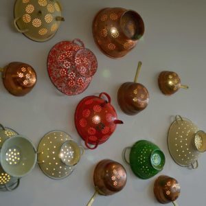 upcycled-colander-wall-lights