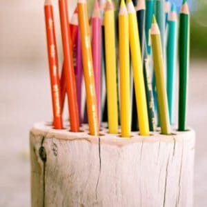 wood-pencil-holder